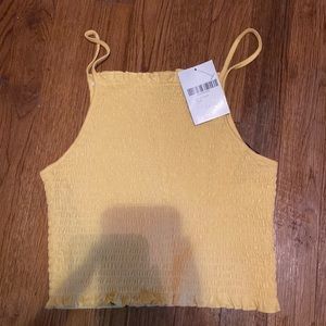 Yellow halter top